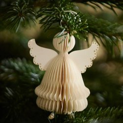 Bungalow honeycomb engle i creme