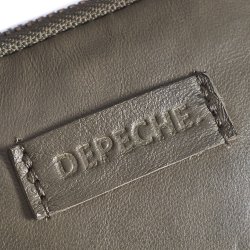 Depeche mobil taske i army green skind