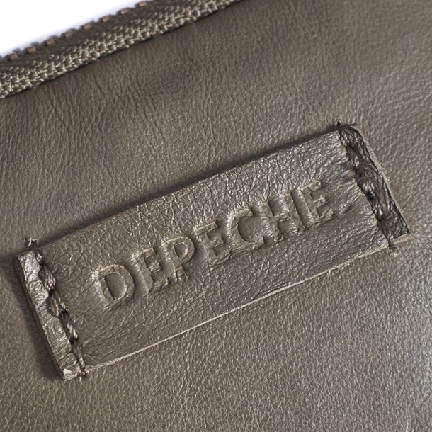 Depeche mobil taske i army green skind