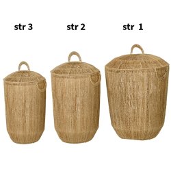 Bungalow jute lille opbevaringskurv