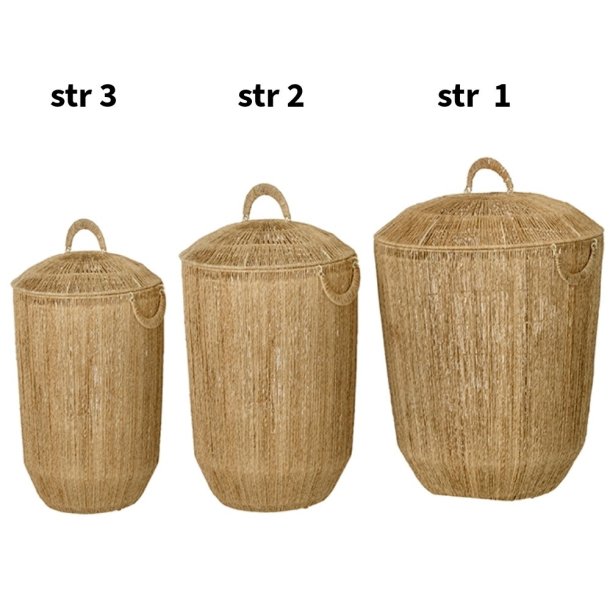 Bungalow jute lille opbevaringskurv