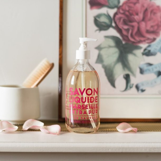 Compagnie De Provence extra pur flydende s�be med rose duft 