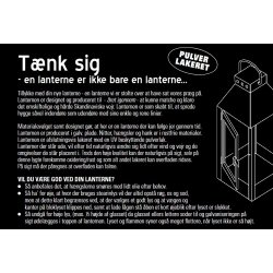 A2 living sort lanterne