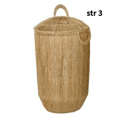 Bungalow jute lille opbevaringskurv