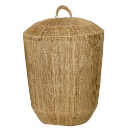 Bungalow jute stor opbevaringskurv 