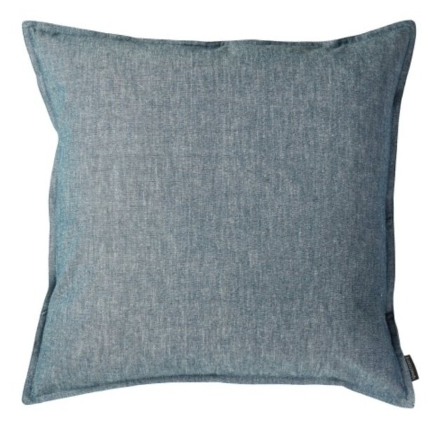 Speedtsberg pude i m�rkebl� denim farve