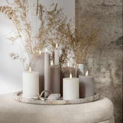 Cozy living paraffin lys i pearl grey