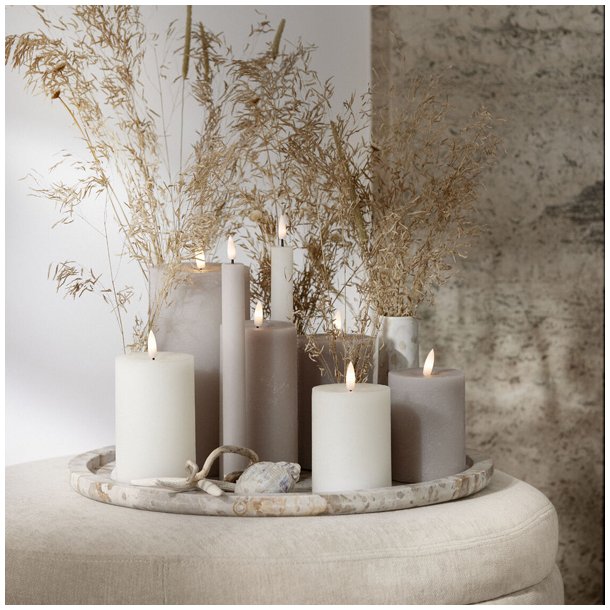 Cozy living paraffin lys i pearl grey