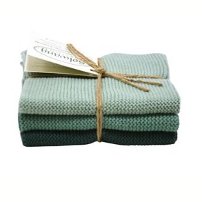 Solwang Design kologiske karklude i rustikgrn kombi