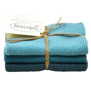 Solwang Design kologiske karklude azurbl kombi 