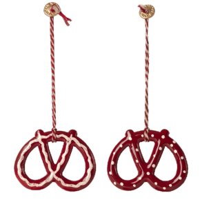  Mailegs rde metal kringler til pynt