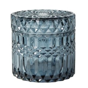 Speedtsberg krukke med lg i smukt blt glas