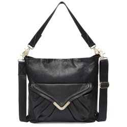 Depeche shoppertaske i bldt skind 