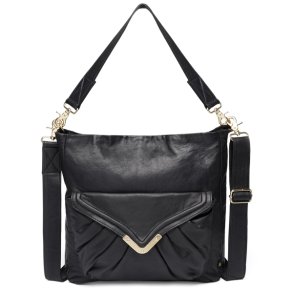 Depeche shoppertaske i bldt skind 