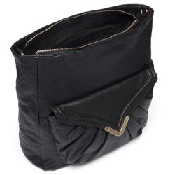 Depeche shoppertaske i bldt skind 