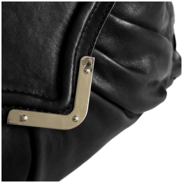 Depeche shoppertaske i bldt skind 