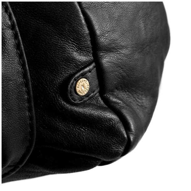 Depeche shoppertaske i bldt skind 