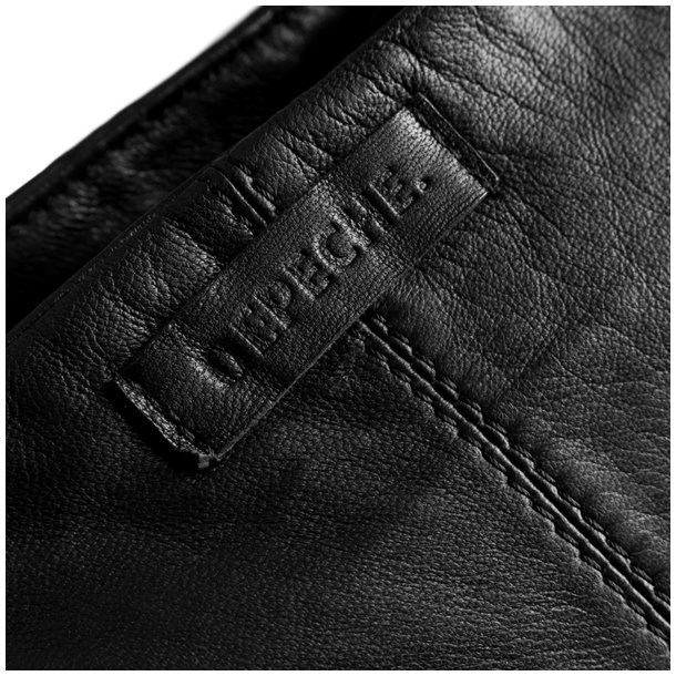 Depeche shoppertaske i bldt skind 