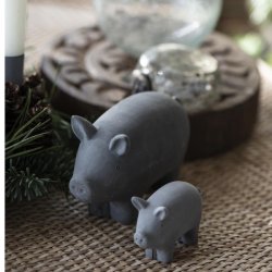 Ib Laursen jule gris i gr polyresin