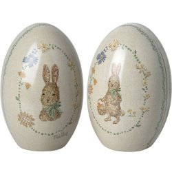 Maileg pskeg med grnt print , 2 stk i sttet