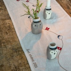 Speedtsberg studenter vase med bl hue kant