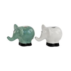 Speedtsberg elefant vase i hvidt keramik