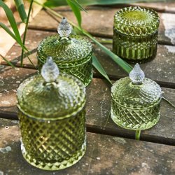 Speedtsberg grn krukke med lg og i glas