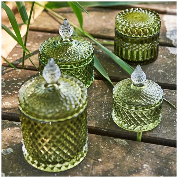 Speedtsberg grn krukke med lg og i glas