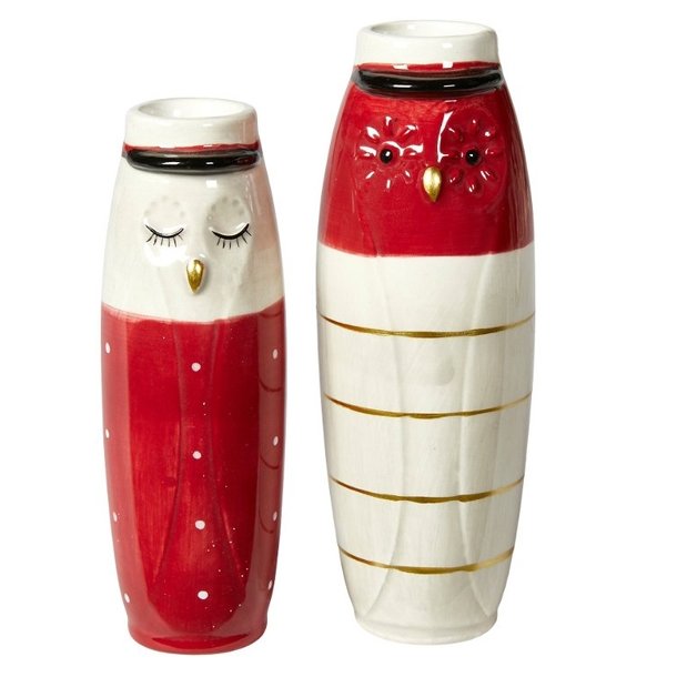 Speedtsberg rd og hvid studenter vase 