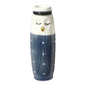 Speedtsberg bl og hvid studenter vase