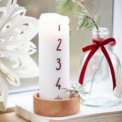 Ib Laursen stillenat adventslys med r�de tal 1-4 