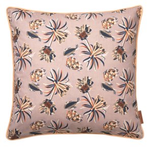 Cozy living bomuldspude i magnolia farve og mnster