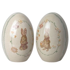 Maileg pskeg med rosa print , 2 stk i sttet