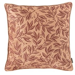 Cozy Living pude i viskose fljl med bladmnster