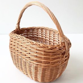 Aafod oval bykurv i r�dpil