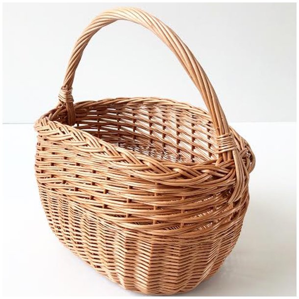 Aafod oval bykurv i r�dpil