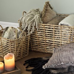 Cozy living Ollie vand hyacinth kurv, small