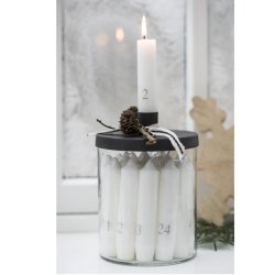 Ib laursen glasstage med metallg til bedelys