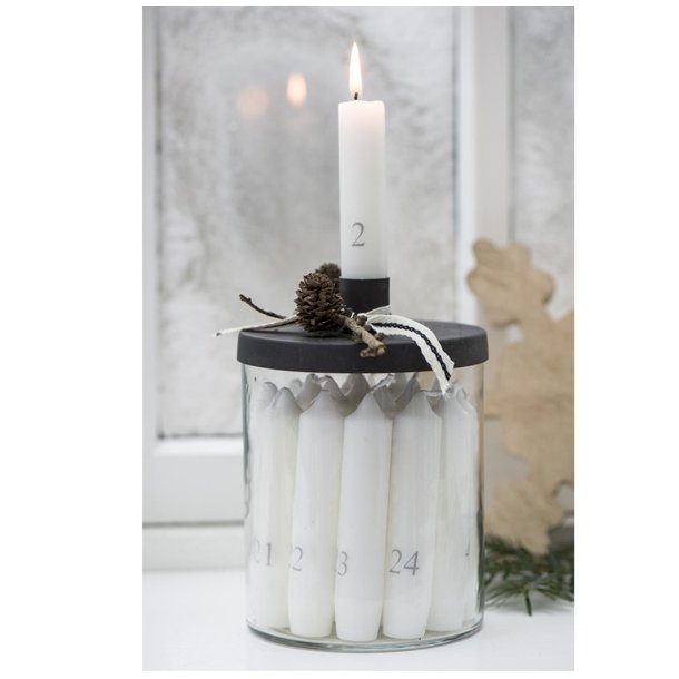 Ib laursen glasstage med metallg til bedelys