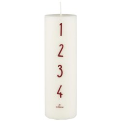 Ib Laursen stillenat adventslys med r�de tal 1-4 
