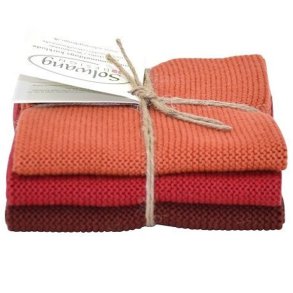 Solwang Design kologiske karklude i brndt rd kombi