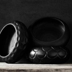 byliving Copenhagen java bowle i tr med slangemnster