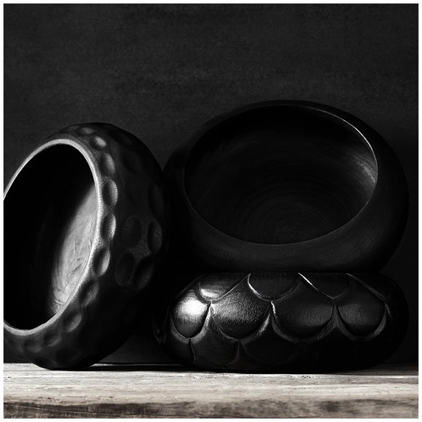 byliving Copenhagen java bowle i tr med slangemnster