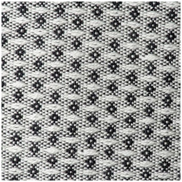  Solwang Design kologisk viskestykke i sort, natur mix  