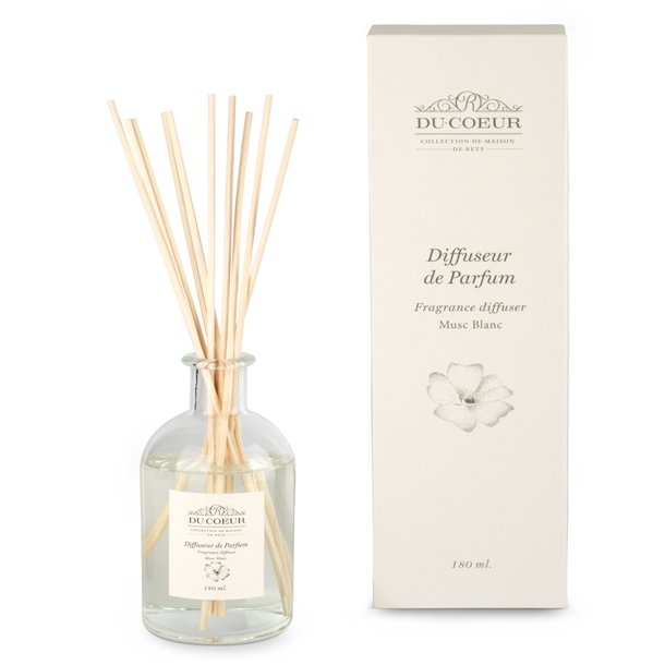 Du Coeur duft diffuser med musc blanc duft