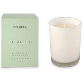 Du Coeur duftlys med sandeltr og mandarin duft