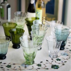  Bungalow trellis glas i topaz farve