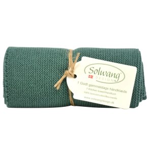Solwang Design kologisk kkkenhndklde i mrk petrol
