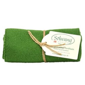 Solwang Design kologisk hndklde i mrk grn 