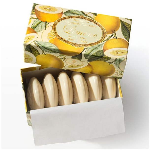 Saponificio Artigianale Fiorentino gaveske med 6 stk citronsber